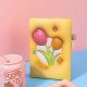 دفتر مذكرة 16x11 سم بحبل زهرة التوليب عدة الوان