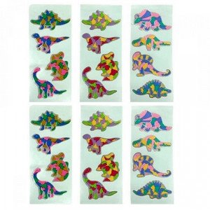 Dinosaur Stickers Set 6 Assorted Pieces