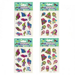 Ice Cream and Guitar Stickers 2 Pieces
