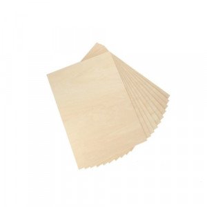 Wood Board Rectangle 10×15 cm Slim Light A6