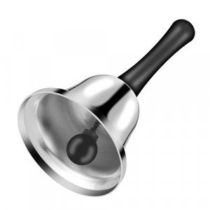 Desk Bell With a Hand  Silver Color