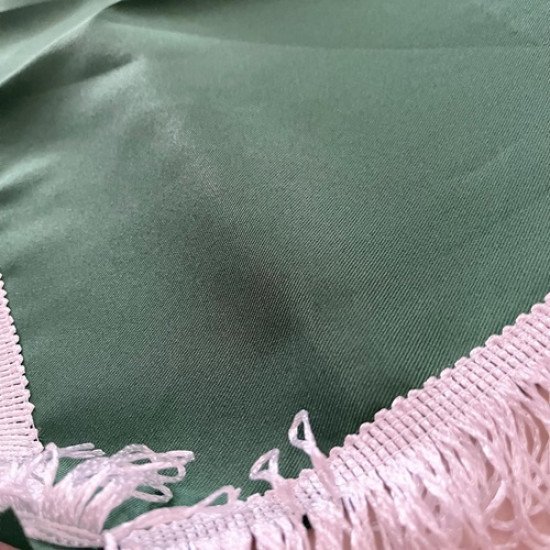 علم المملكة مطبوع ابيض 300x150 سم باطار شراشيب ابيض