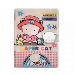 Small Lined Notebook Cat With a Click Lock