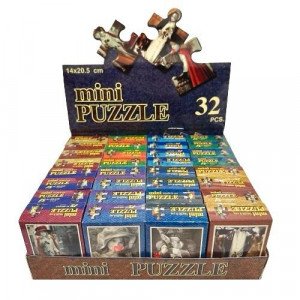 Puzzle Carton 32 Mini Boxes Assorted Children's Characters