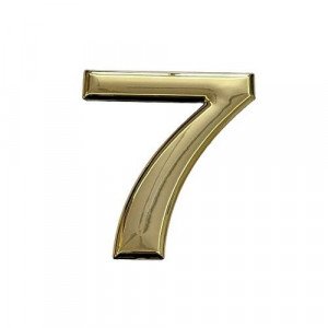 Gold Number Stickers, Size 10 cm, Number 7