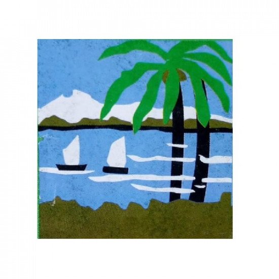 كنفه فاخرة ومطورة جودة عالية 38×38 سم دنيا شكل الشاطيء