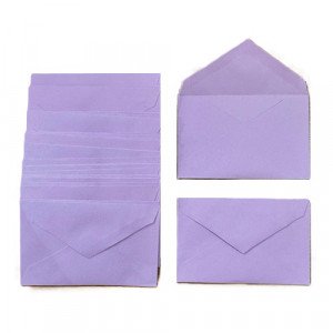 Purple Envelopes SIMBA 120x76 mm 50 Pcs