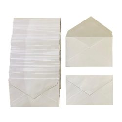 White Envelopes SIMBA 120x70 mm 50 Pcs