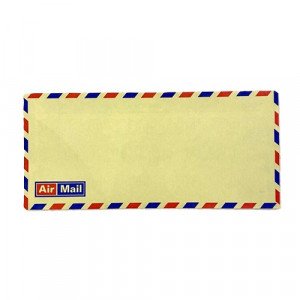 Air Mail Envelopes Yellow 10X21 cm 25 Pcs