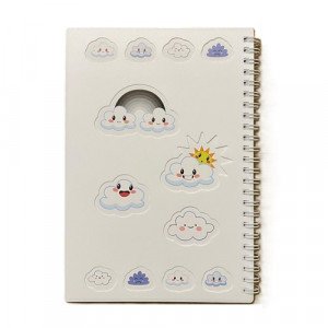 Lined Notebook Hollow Cover 80 Sheets A5 Simba Clouds