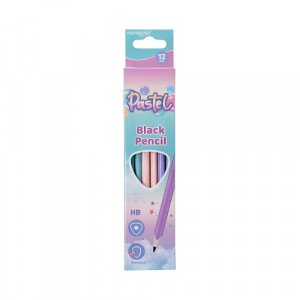 A Box Of Pastel Pencils, Triangle Shape, 12 Pieces KEYROAD