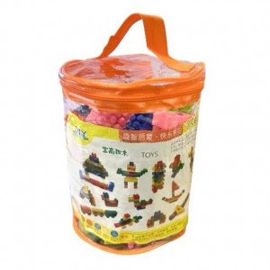 Plastic Building Blocks Transparent Bag