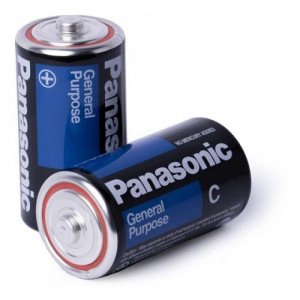 Panasonic Batteries, 2 Pieces, Size C