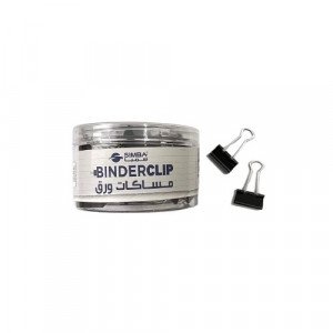 Box of Black Metal Paper Clips 25 mm 48 Pieces