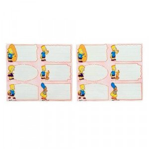 Simpson Family Name Stickers