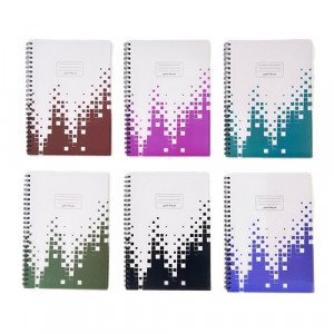Double Wire Notebook Lined Plastic Cover 100 Sheets A5 