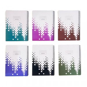 Double Wire Notebook English Plastic Cover 80 Sheets A5 