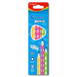 A Box of Jumbo Pencils KEYROAD Phosphorescent 6 Pieces