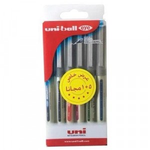 Uni Ball Eye Fine Roller Pen Set 6 pcs 0.7 mm Sub-Colors