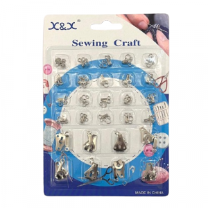 A Set of Sewing Clips With a Metal Ring (Shankar) in Two Sizes
