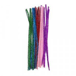 Chenille Stems For Arts and Crafts Colored Shiny