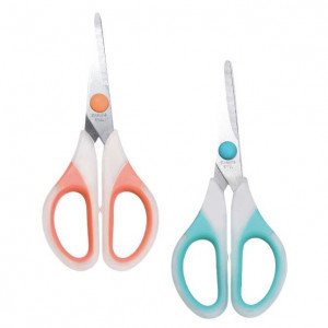 Small Metallic Scissors For Children Pastel KEYROAD Two Colors