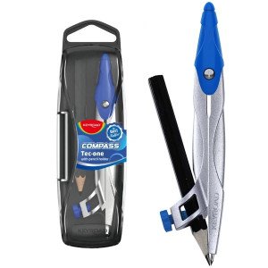 Geometric Compass With Pencil KEYROAD Several Colors