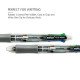 قلم جاف ضغاط عدة الوان و مرسمة 5 في 1 بيل شفاف