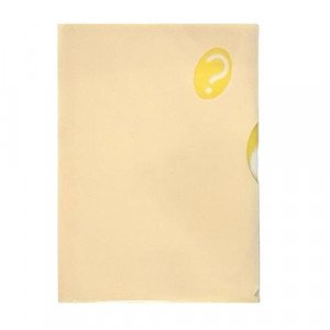 A4 Plastic Document Folder With Yellow Dividers
