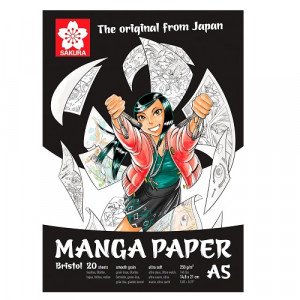 SAKURA Manga Paper Drawing Pad A5 - 250gr/m² - 20 Sheets