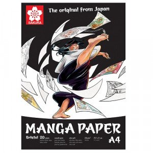 SAKURA Manga Paper Drawing Pad A4 - 250gr/m² - 20 Sheets