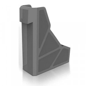 Large Hard Plastic Magazine Holder MAS Grey