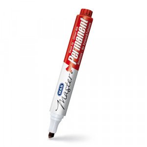 Permanent Marker Pen Chisel Nib MAS Red