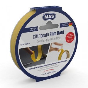 Transparent Double-Sided Film Tape, 19 mm x 25 meters MAS