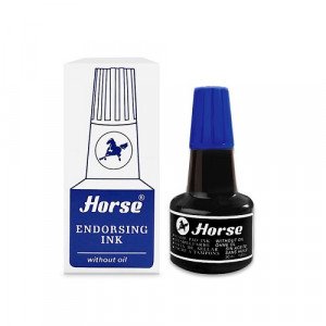Medium Blue Stamp Ink Horse