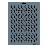 استنسل للأعمال الفنية  25×35سم ريتش 190