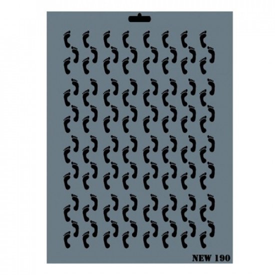 استنسل للأعمال الفنية  25×35سم ريتش 190