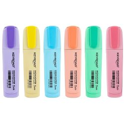 Highlighter Pen Pastel Beveled Head KEYROAD Multi Colors