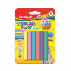 Modeling Clay 6 Pastel Colors 90 Grams KEYROAD