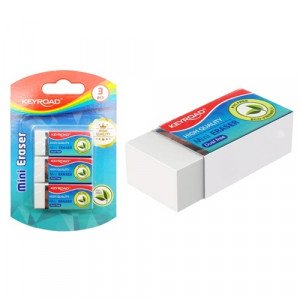 3Eraser Rectangular Shape KEYROAD White