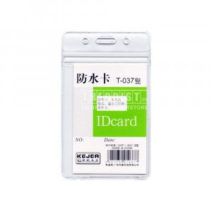  Card Holder Vertical Flexible Wide 10 Pieces Transparent KEJEA 55×90 mm