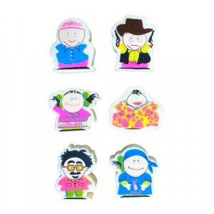 Block13 Erasers Set of 6 Pieces