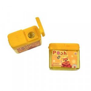 Winnie the Pooh Plastic Sharpener, One Hole, Two Pieces