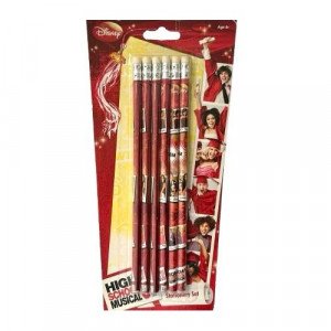 High School Musical Disney 6 Piece Pencil Set