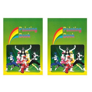 Power Rangers Coloring Book Green 2 Pieces
