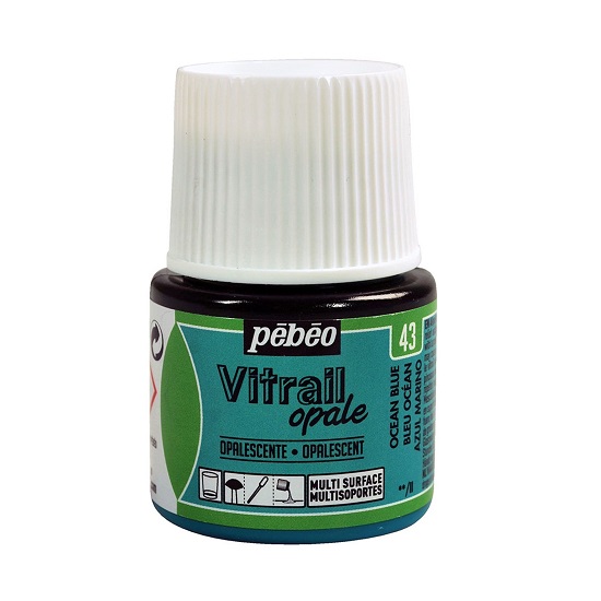 Vitrail Opale Colors PEBEO 43 Ocean Blue 45 ml Vitrail Opale Colors PEBEO 43 Ocean Blue 45 ml