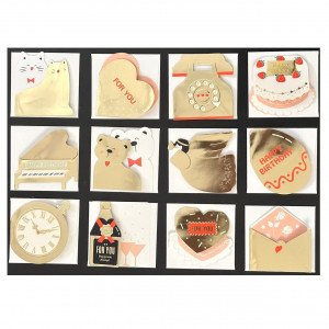 Golden Greeting Cards and Gifts Set 60 Cards