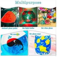 Keep Smiling Glass Paint Set – 6 Colors (25ml) and Brush