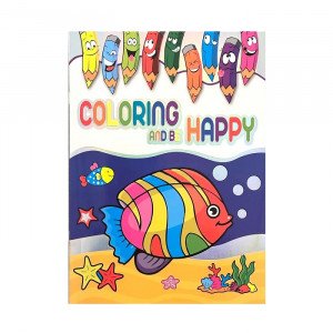 Coloring Book Coloring and Be Happy with Sea Animals