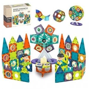 Magic Magnetic Blocks Kids Toy 155 Pieces